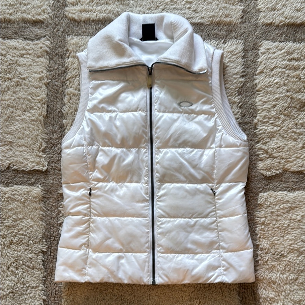 Oakley Women's White Quilted Ski Vest